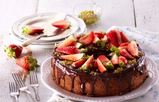 Torta cioccolato e fragole 