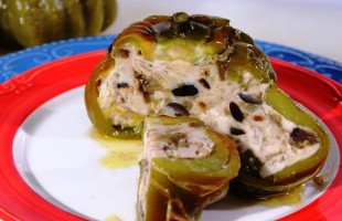 Peperoni ripieni in padella