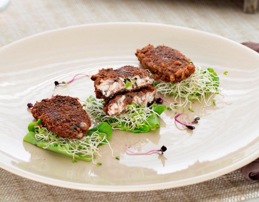 Alici filanti al cacao e peperoncino