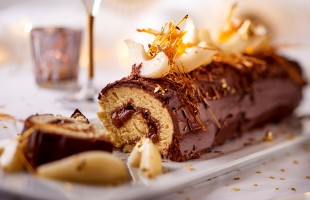 Tronchetto cioccolato e pere