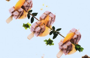 Ricciola, topinambur e cipolle in agrodolce