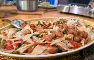 Maltagliati fagioli e asparagi 