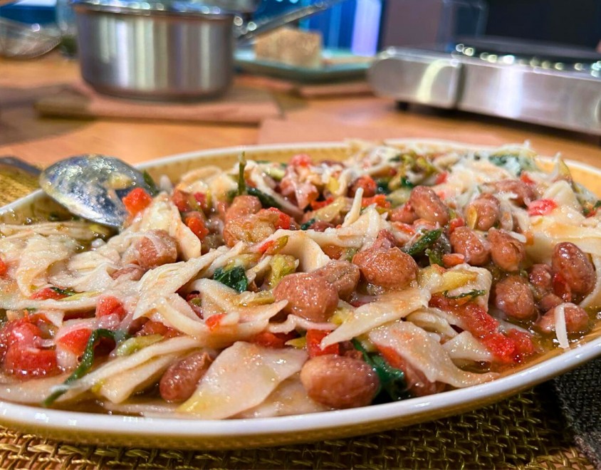 Maltagliati fagioli e asparagi 