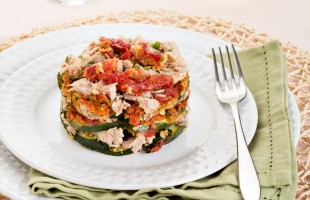 Millefoglie di tonno e zucchine