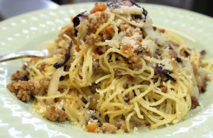 Tagliolini al rag&ugrave; di fagiano