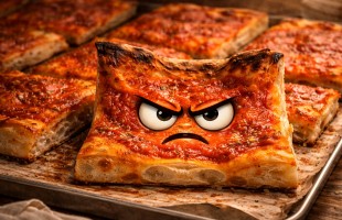 Nostalgia di pizza rossa