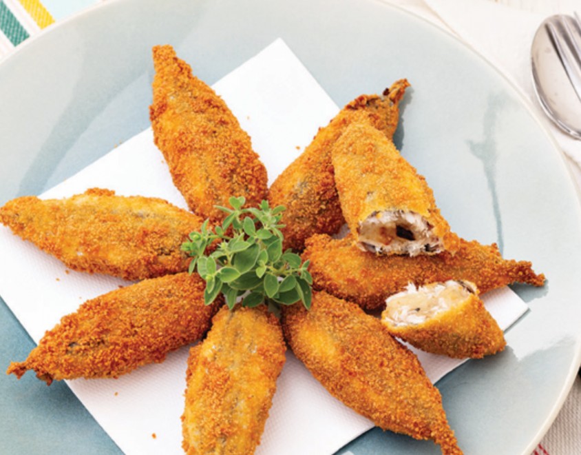 Sandwich di alici e patate