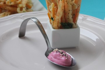 Carote pastellate con &ldquo;salsa rosa&rdquo;