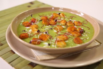 Passato di piselli e seppie scottate 