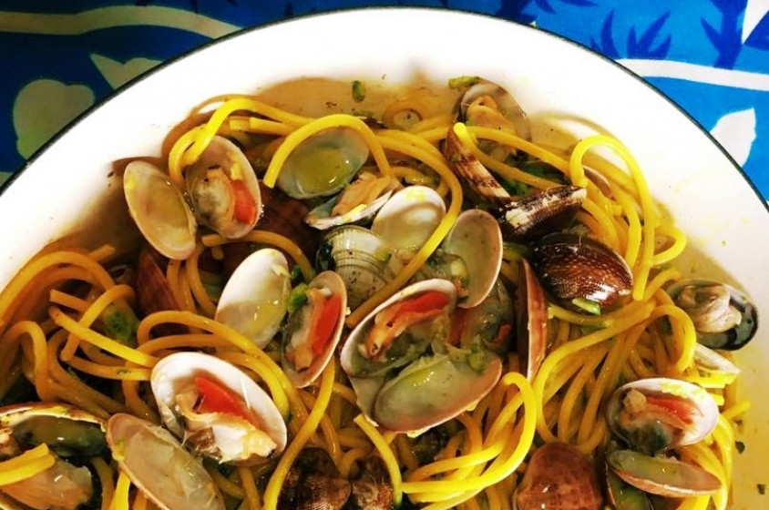 Spaghettoni zucchine e fasolari